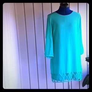 Sequin Heart Green  Dress Size 13